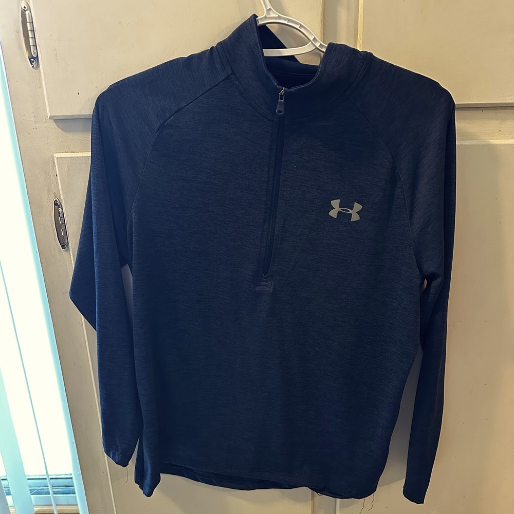 Navy blue HeatGear pullover